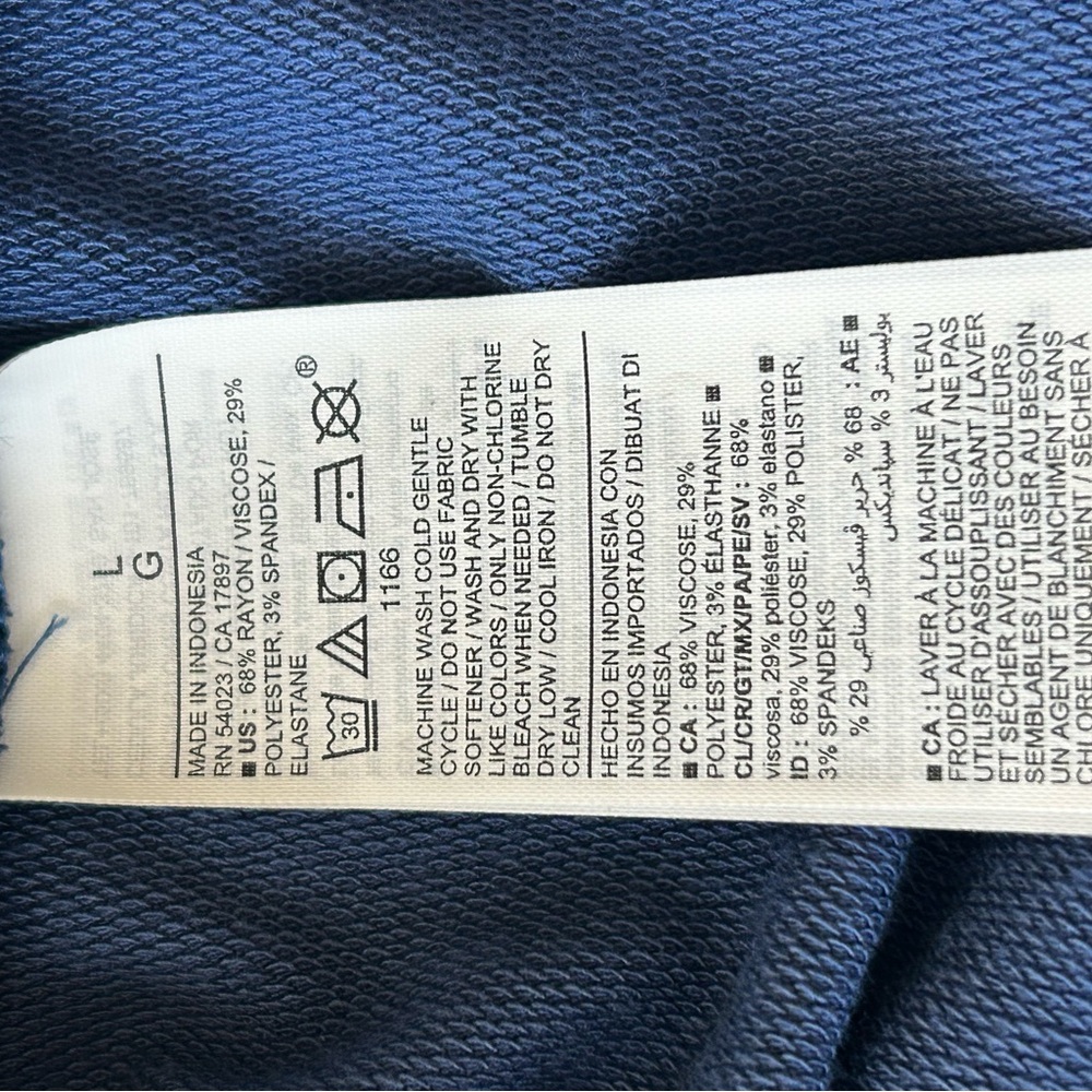 Old Navy blue hoodie dress. Size Large - Picture 4 of 4